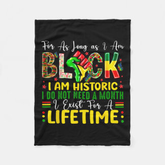 Cobertor De Velo História Negra Mês Por Enquanto Eu Estiver Negra