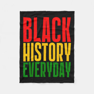 Cobertor De Velo História Negra Todos os Dias Celebração do Mês da