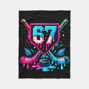 Cobertor De Velo Hockey Drip 6 7 Número 67 Seis Sete Meme Homens Ra