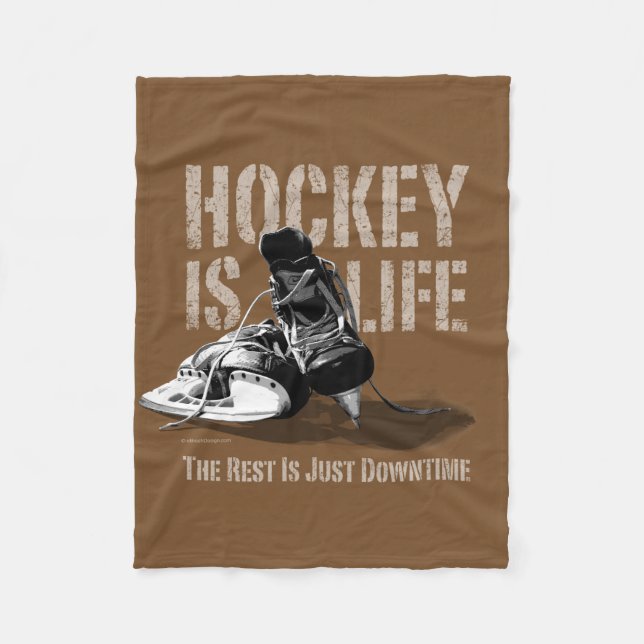 Cobertor De Velo Hockey É A Vida (Frente)