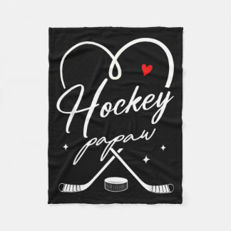 Cobertor De Velo Hockey Papaw Hockey Player Family Matching 1