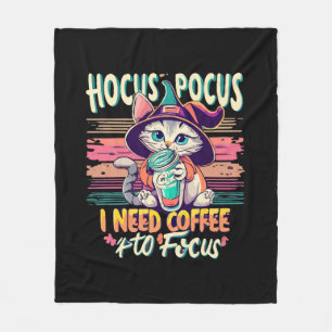 Cobertor De Velo Hocus Focus - Preciso de café para me concentrar