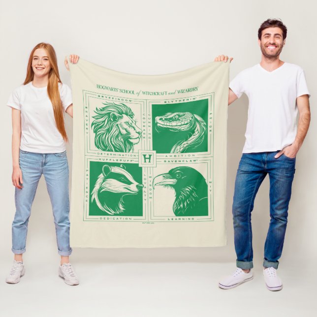 Cobertor De Velo HOGWARTS™ House Animal Grid (In Situ)
