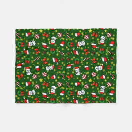 Cobertor De Velo Holiday Snowman