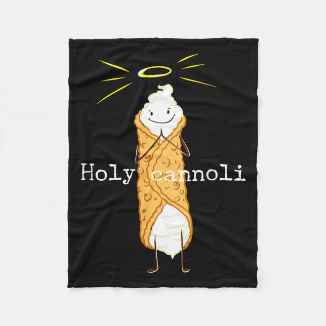 Cobertor De Velo Holy Cannoli Funny Quote Italian American Gift Sic (Frente)