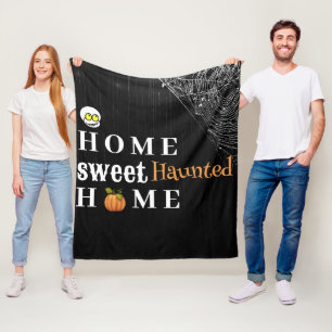 Cobertor De Velo Home Sweet Halloween Personalizado