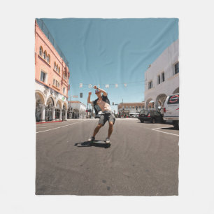 Cobertor De Velo Homem jogando skate