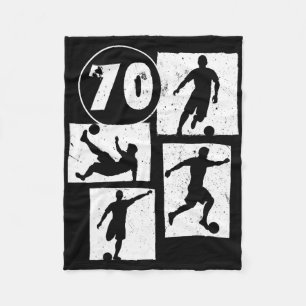 Cobertor De Velo Homem Mulher Jogador de Futebol de 70 Anos de Idad