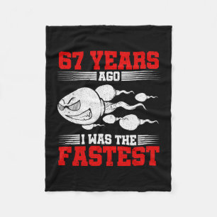 Cobertor De Velo Homens 67 Anos Atrás Eu Era O Aniversário De 67 An