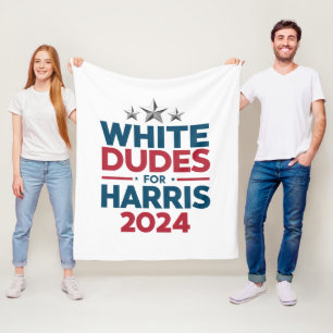 Cobertor De Velo Homens Brancos Para Harris-Eleição 2024
