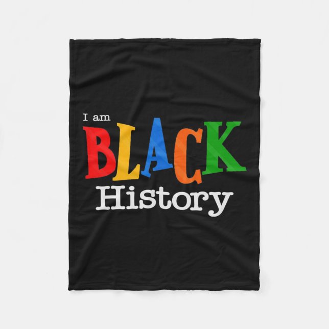 Cobertor De Velo Homens da História Negra (Frente)