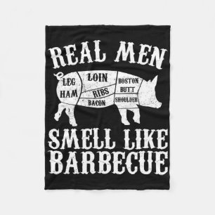 Cobertor De Velo Homens de Verdade Cheiram como Churrasco Bbq Churr