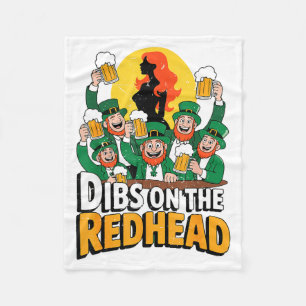 Cobertor De Velo Homens Dibs Na Ruivas Bebendo Irlandês St Patrick