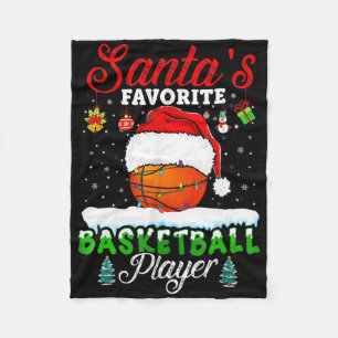 Cobertor De Velo Homens do Natal Bysketbyll Byll Santa Hat Xmas Boy