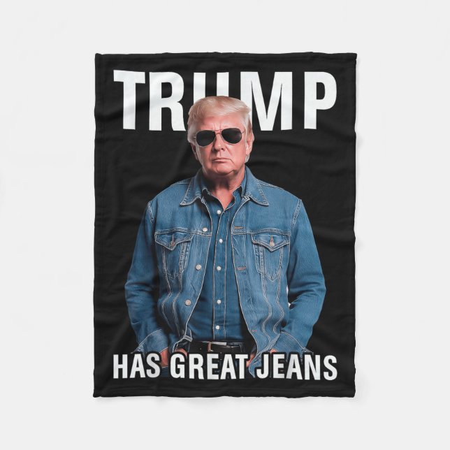 Cobertor De Velo Homens Mulheres Trump Tem Jeans Excelentes Engraça (Frente)