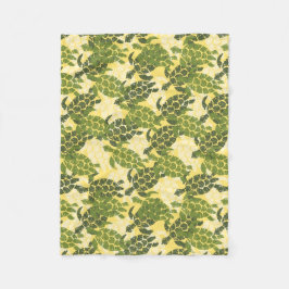 Cobertor De Velo Honu Sea Turtle Hawaiian Aloha - Olive