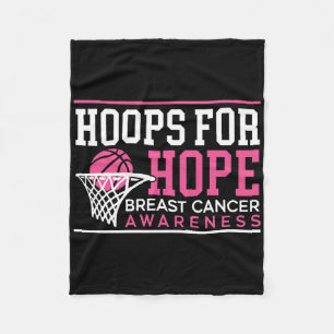 Cobertor De Velo Hoops Para Hope Bysketbyll Player Brewa Cancer