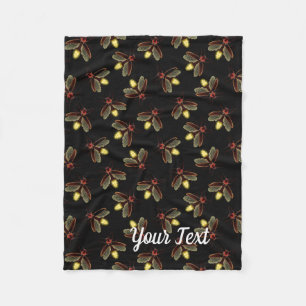 Cobertor De Velo Hora noturna com vagalumes brilhantes