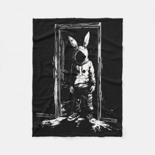 Cobertor De Velo Horror Bunny Mask Man Rabbit Alt Gótico Slasher Cr