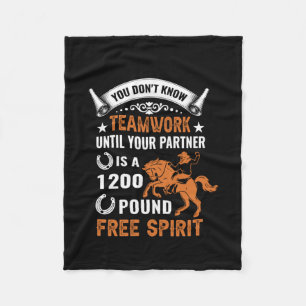 Cobertor De Velo Horse Art Você não sabe Trabalho em equipe