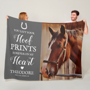 Cobertor De Velo Horse Memorial - Cinza Pet Sympathy
