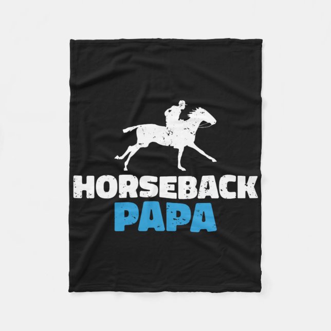Cobertor De Velo Horseback Papa Horse Andando (Frente)