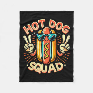 Cobertor De Velo Hot Dog Squad Hot Dog Stand Team Hotdog Creme Para