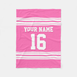 Cobertor De Velo Hot Pink White Sports Jersey
