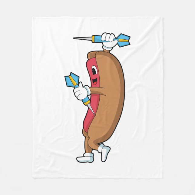 Cobertor De Velo Hotdog em Dardos com Dardo.PNG (Frente)