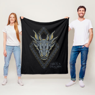 Cobertor De Velo HOUSE OF THE DRAGON Balerion Skull Diamond Crest