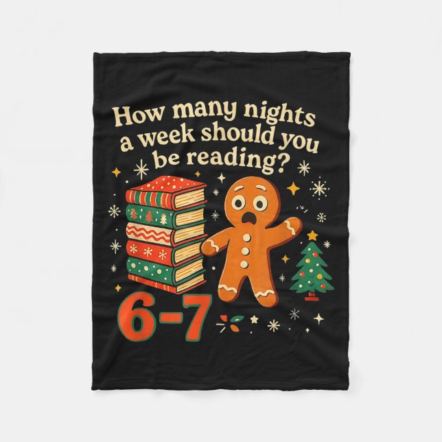 Cobertor De Velo How Many Nights Should You Be Reading 6 7 Gingerbr (Frente)