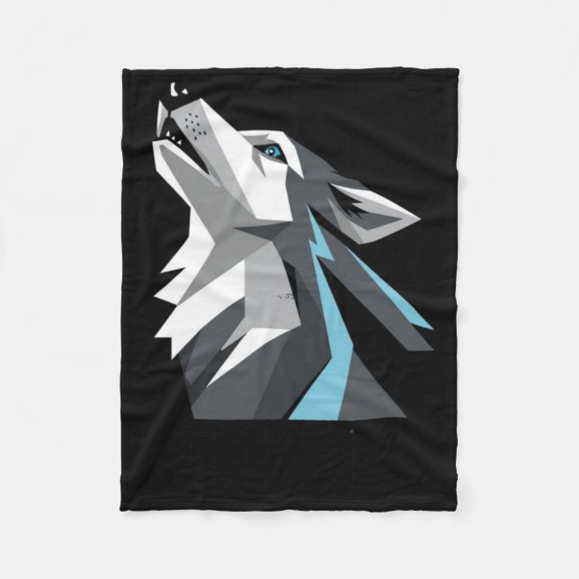 Cobertor De Velo Howling Moon Sticker (Frente)