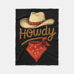 Cobertor De Velo Howy Retro Western Funny Cowboy Ou Cowgirl