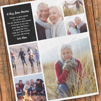 Cobertor De Velo Hug Da Simpatia Da Colagem De Fotos Do Céu