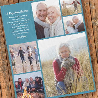 Cobertor De Velo Hug Da Simpatia Da Colagem De Fotos Do Céu