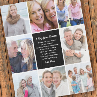 Cobertor De Velo Hug Da Simpatia Da Colagem De Fotos Do Céu