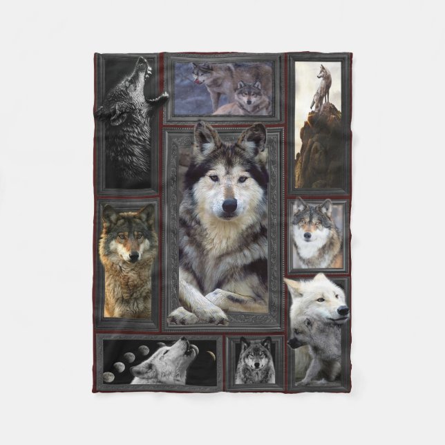 Cobertor De Velo Huge Wolf 3D Blanket (Frente)