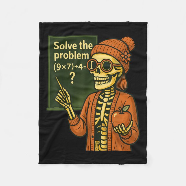 Cobertor De Velo Hugvyn Halloween Esqueleto Seis Sete 67 Meme Pemda (Frente)