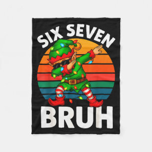 Cobertor De Velo Hugvyn Six Seven 6 7 Meme Dabbing Elf Feliz Natal