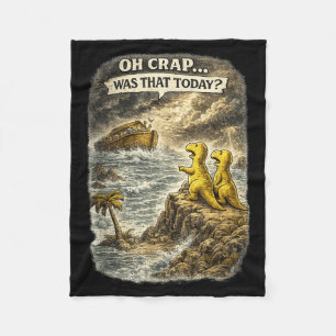 Cobertor De Velo Humor de Dinossauro Cristão Jesus Desenho de Dinos