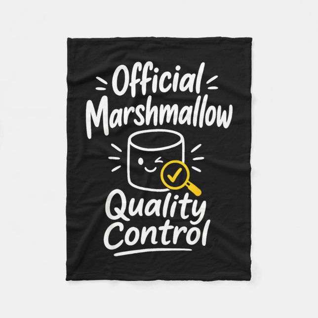 Cobertor De Velo humor de marshmallow fogueira s'mores  (Frente)
