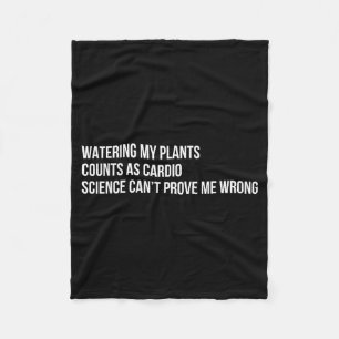 Cobertor De Velo Humor de Plantas Citação Engraçada de Jardinagem S