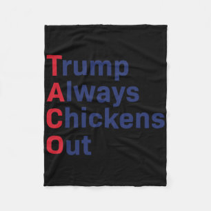 Cobertor De Velo Humor Taco Trump Sempre Fala Engraçado