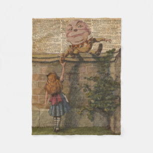 Cobertor De Velo Humpty Dumpty & ilustração de livro do vintage de