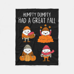 Cobertor De Velo Humpty Dumpty Teve Um Obrigado De Folhas De outono