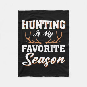 Cobertor De Velo Hunter Deer Engraçado Caça É Minha Época Favorita