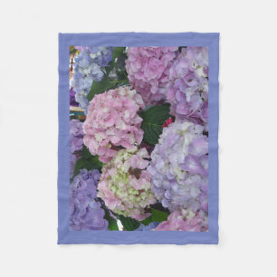 Cobertor De Velo Hydrangea roxo cor-de-rosa azul
