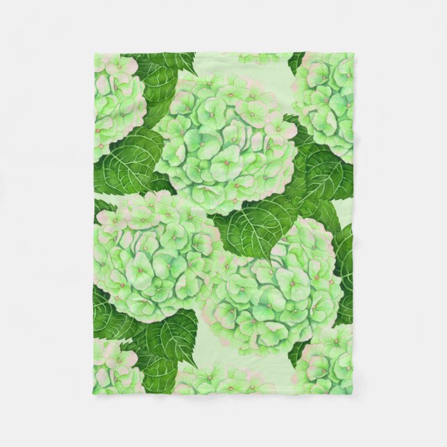 Cobertor De Velo Hydrangea watercolor (Frente)