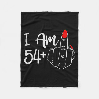 Cobertor De Velo I Am 54 Plus 1 Middle Finger Funny 55th Birthday W