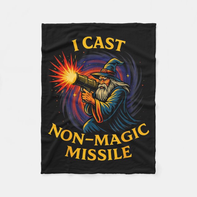 Cobertor De Velo I Cast Non-magic Missile Funny Wizard Parody Meme  (Frente)